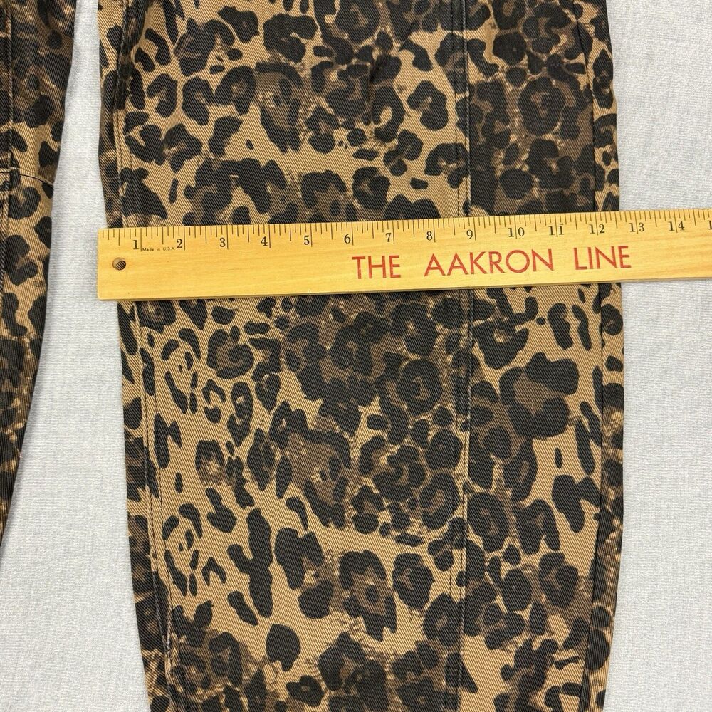 Potili Pants Jeans Women’s Size 12 Wide Leg Leopard Print Fashion Style New - Picture 8 of 10